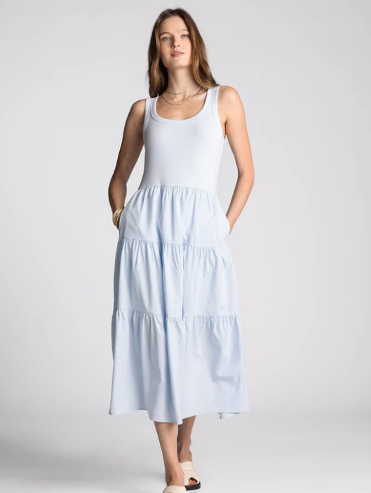 Solenne Dress - Ice Blue
