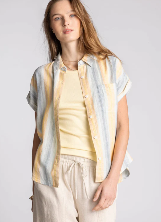 Benny Shirt - Blue Multi Stripe