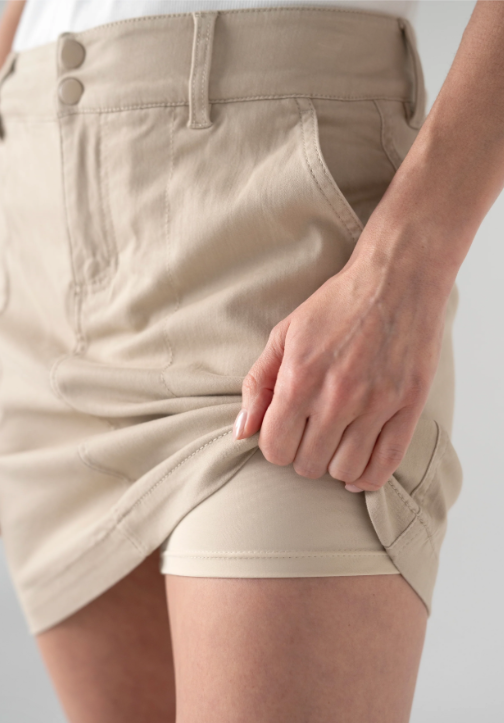 LIVERPOOL Utility Skort - Safari Sand