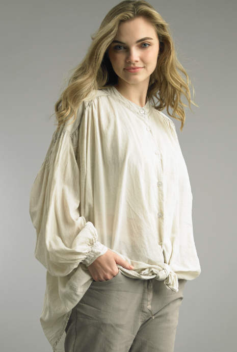 Tempo Long Sleeve Top - Beige