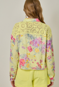 Floral Jacket - Lemon