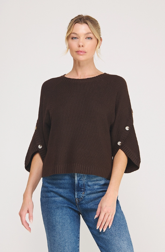 Chocolate Stitched Sweater