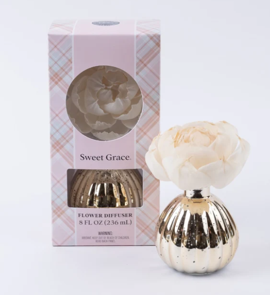 Sweet Grace Gold Vase Flower Diffuser