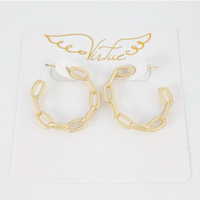 Chain Link Hoops ( Gold & Silver)