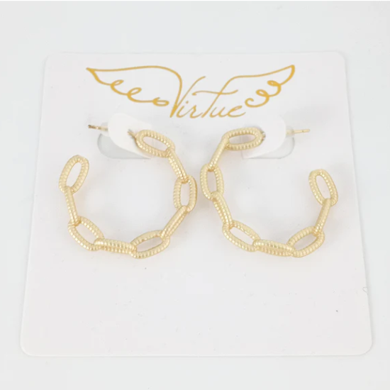 Chain Link Hoops ( Gold & Silver)